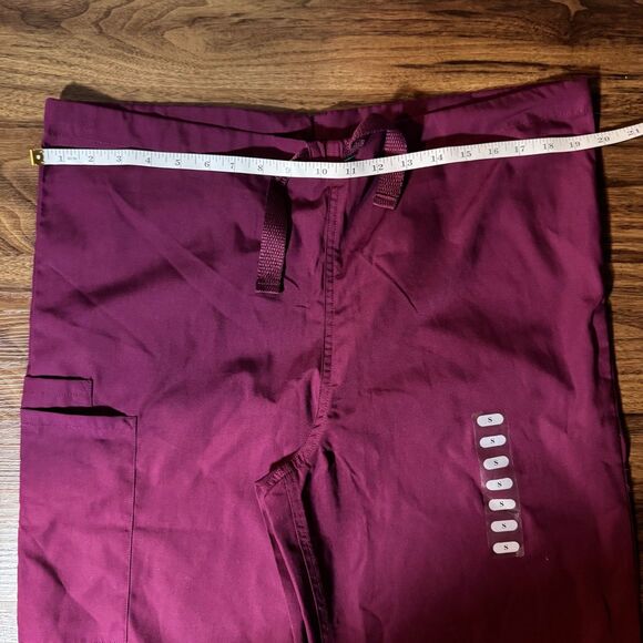 Cherokee Unisex Scrub Pants Adult Purple Drawstring Workwear Uniform Size Small - Picture 5 of 9